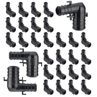 30-Pack PEX-B Crimp 3/4" x 1/2" PPSU Elbow w/tabs