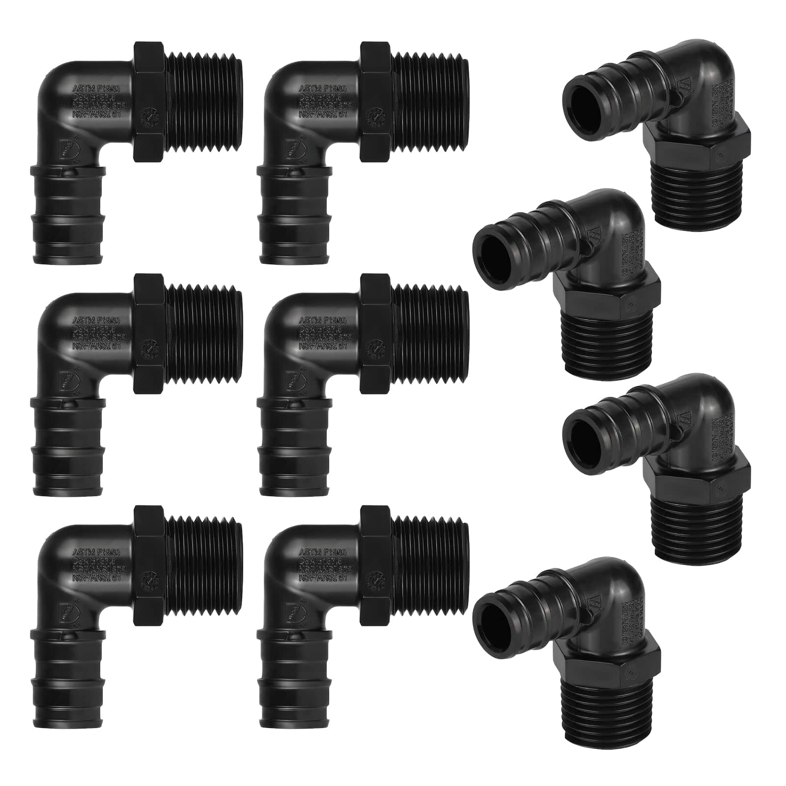 pex a expansion x male npt elbow adapter 6