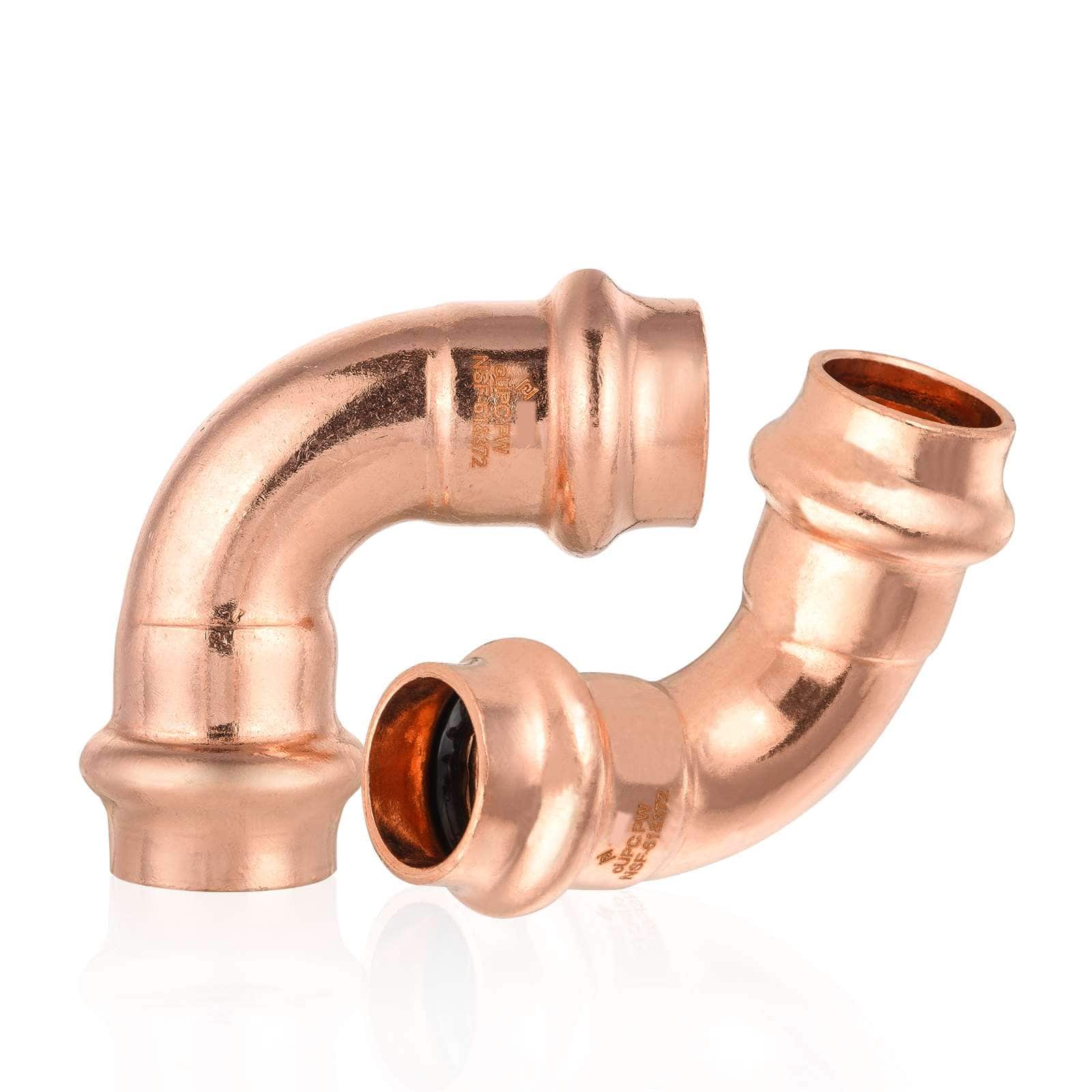 press copper 90 elbow lead free 11