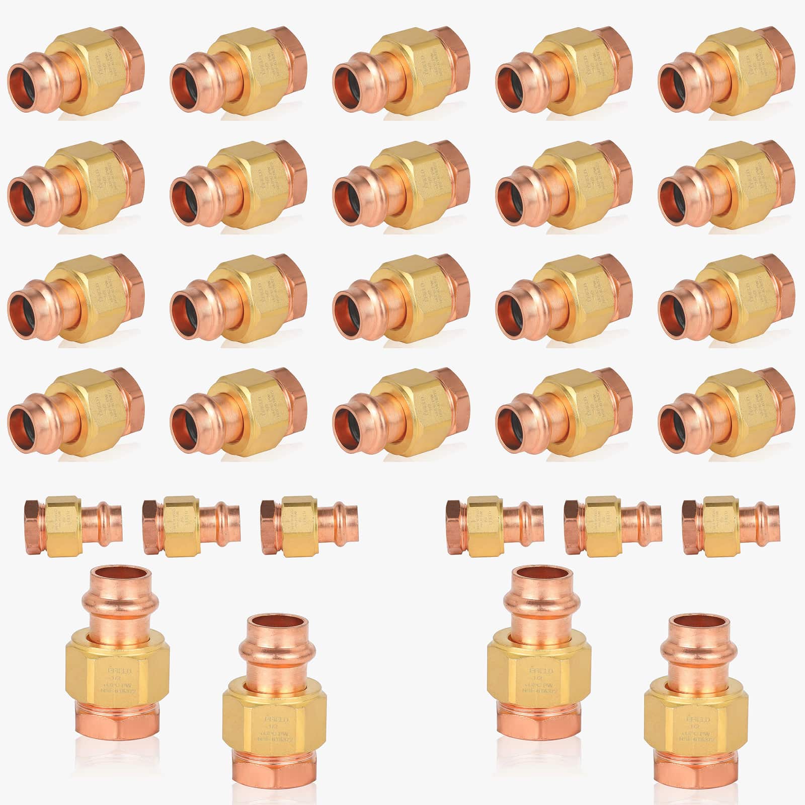 press copper union x fpt lead free 9