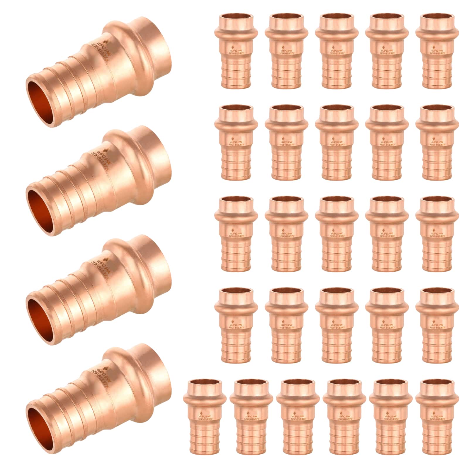 press copper x pex crimp reducing adapter lead free 12