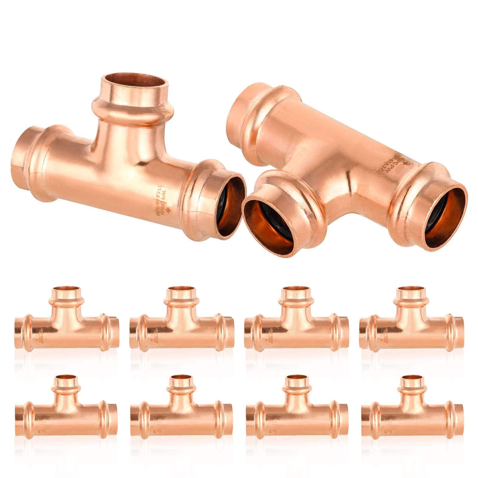 press copper tee lead free 13
