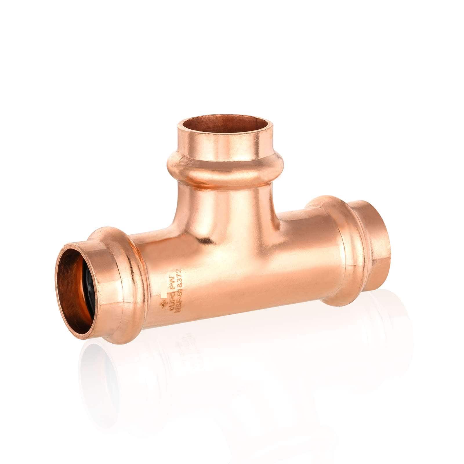 press copper tee lead free 10