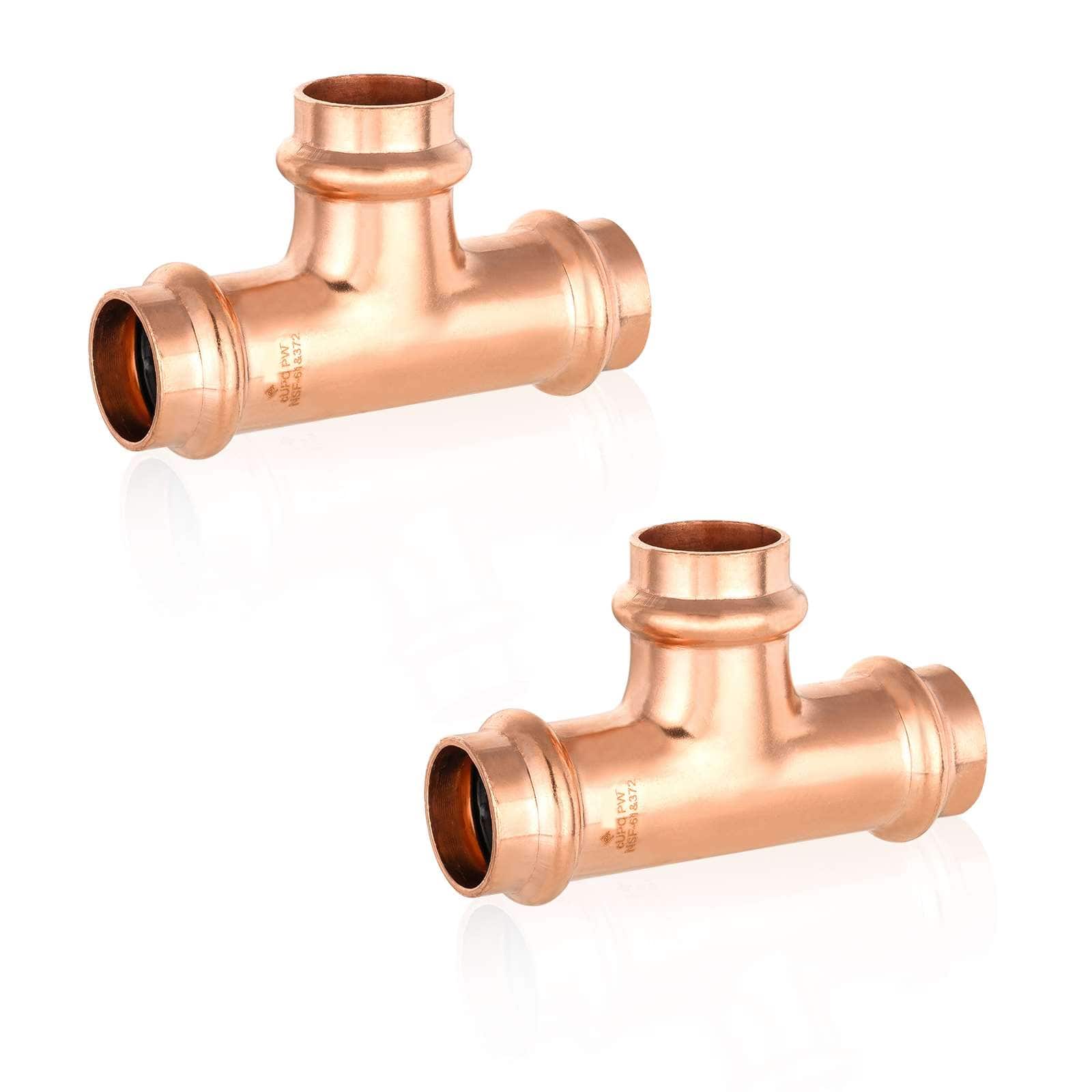 press copper tee lead free 11
