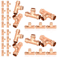 30-Pack 1" Press Copper Tee (Lead Free)