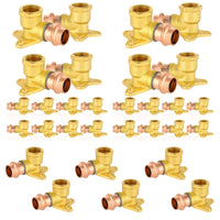 30-Pack 1/2" Press Copper Drop Ear Elbow (Lead Free)