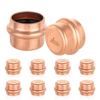 10-Pack 1-1/2" Press Copper Cap (Lead Free)