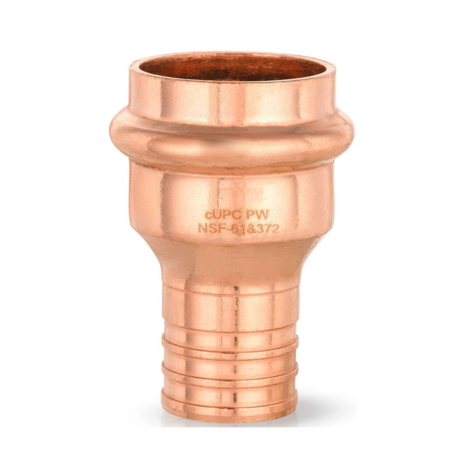 press copper x pex crimp adapter lead free