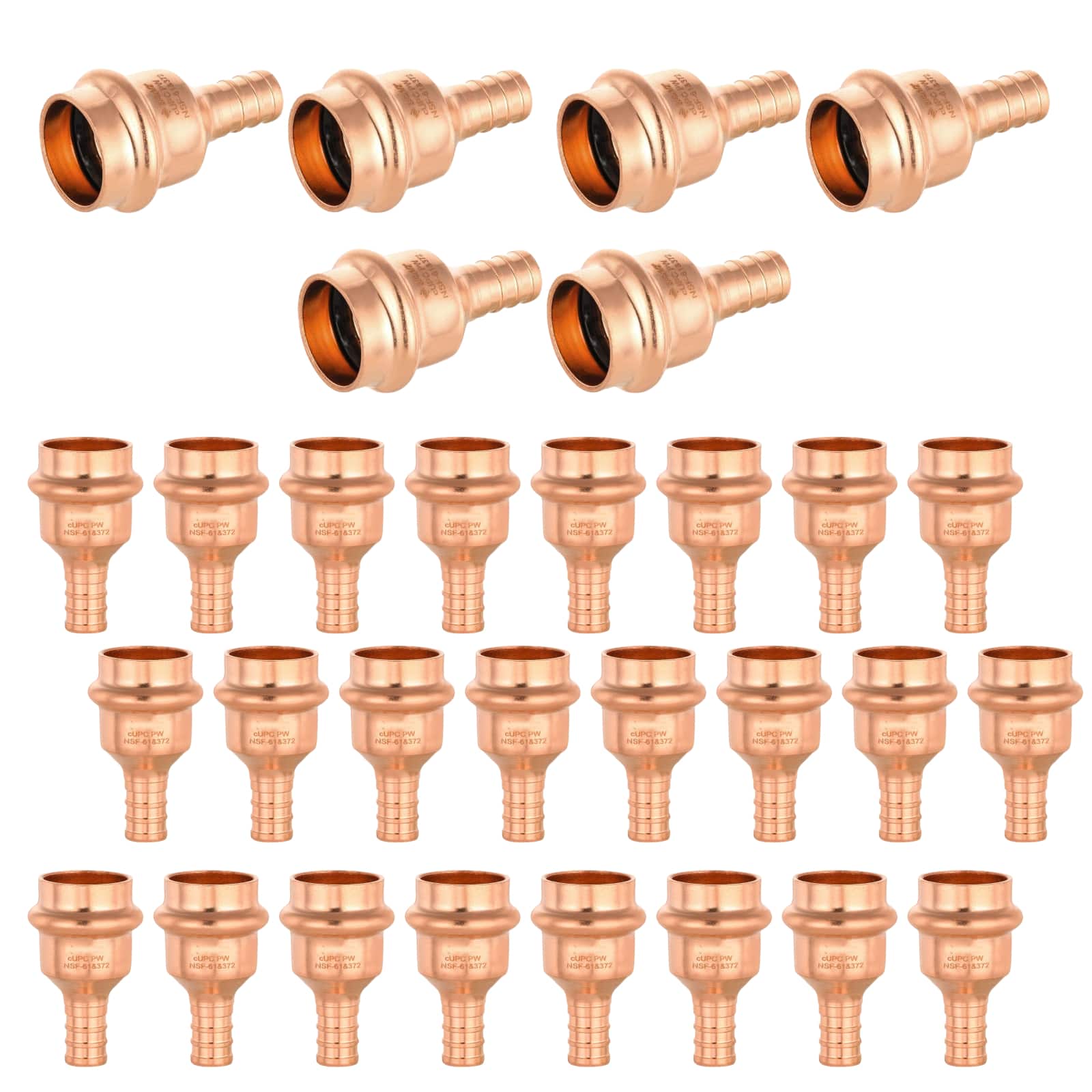 press copper x pex crimp reducing adapter lead free 19