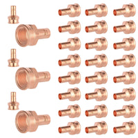30-Pack 1/2" FTG Press x 3/4" Female Threaded Street Copper Adapter (Lead Free)