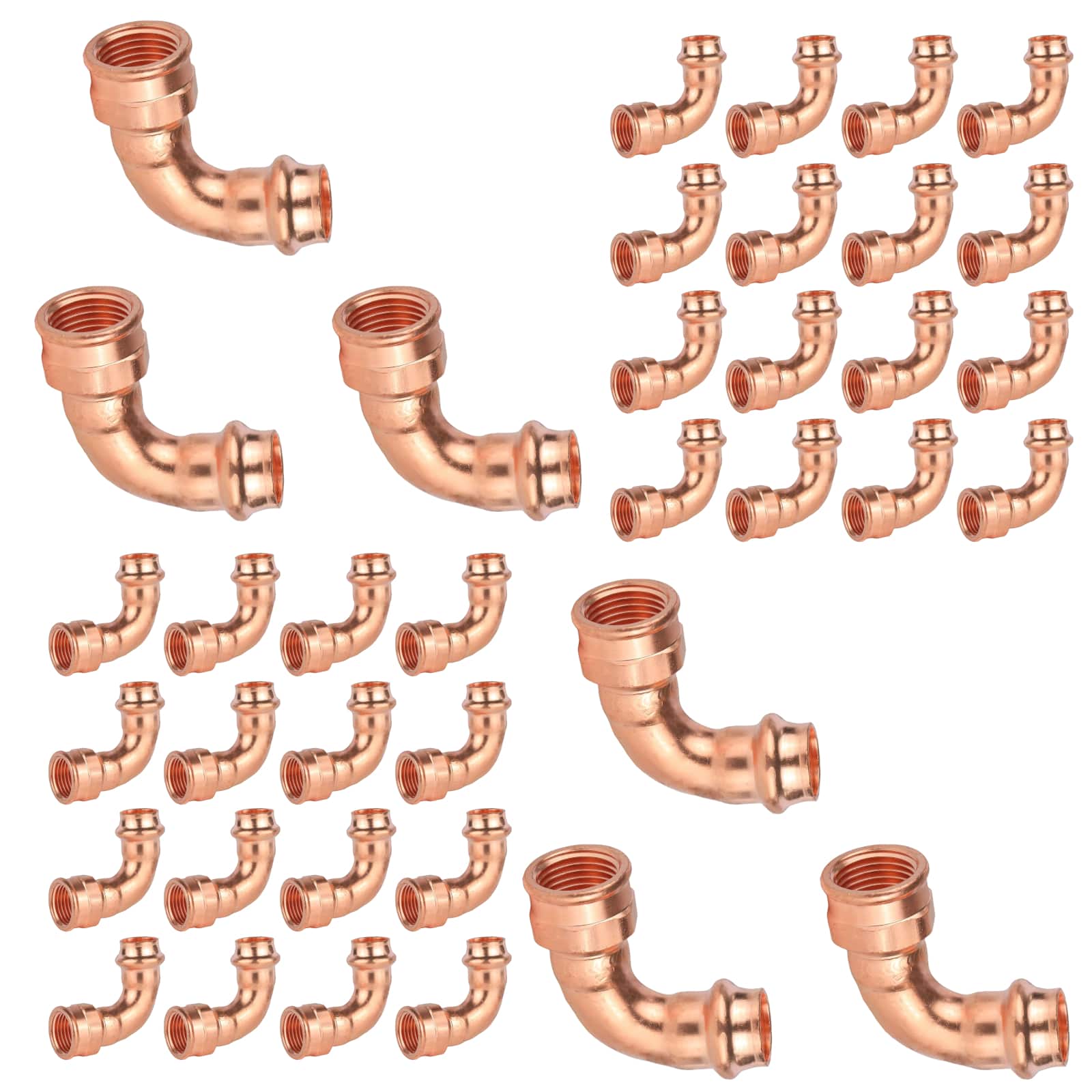 copper press x fpt elbow lead free 10