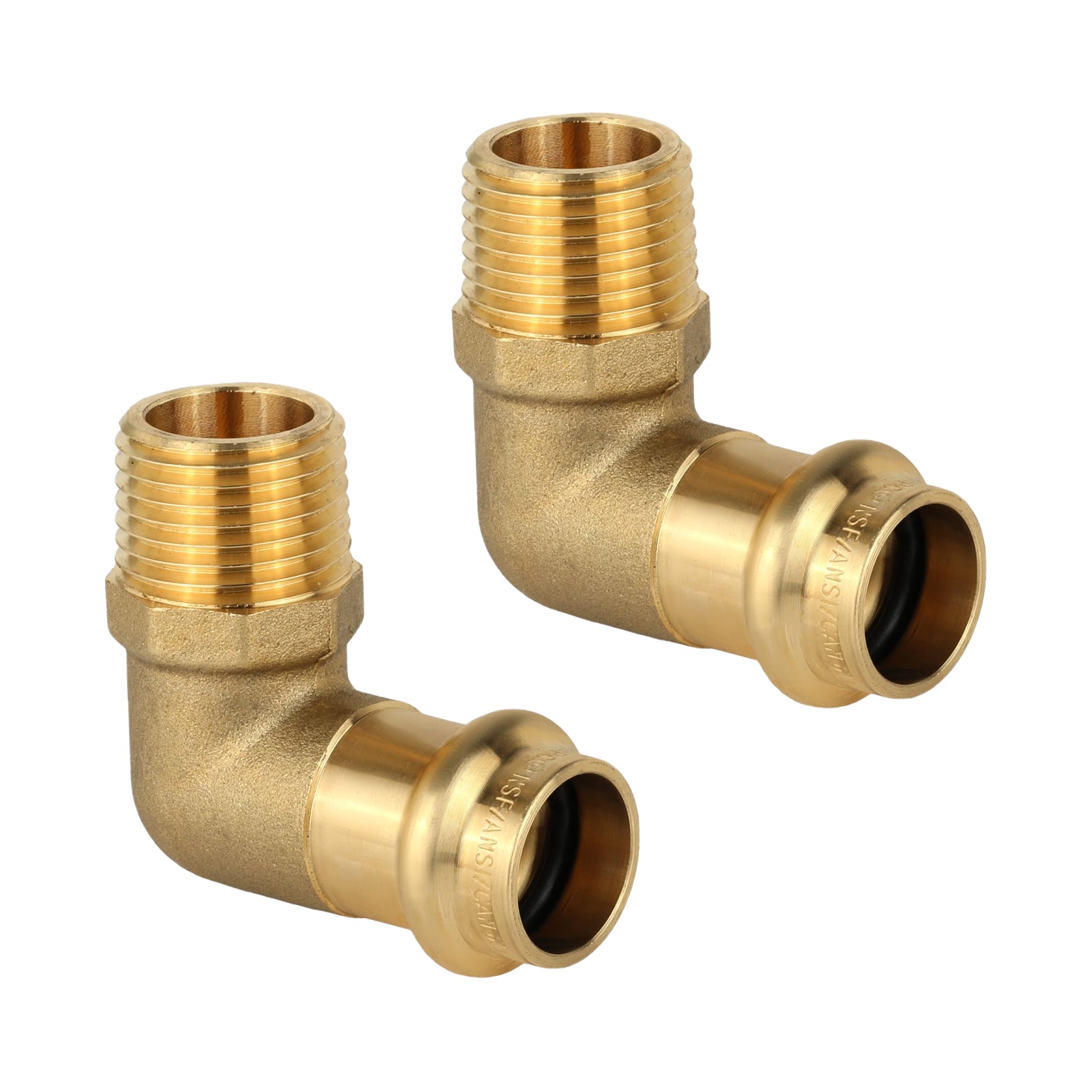 brass press x male elbow lead free pick size to add 5