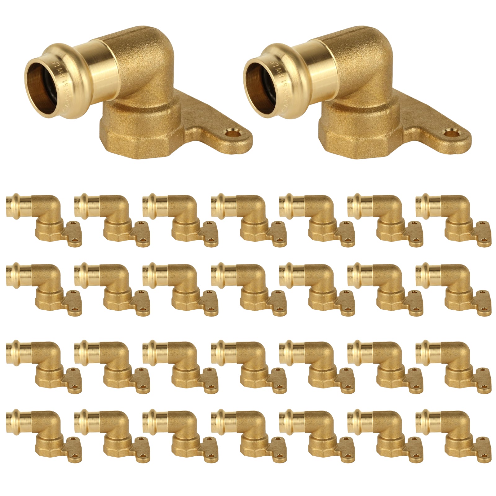 brass press x fnpt hi ear elbow lead free pick size to add 9