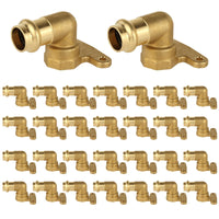 30-Pack 3/4" Copper Press x 3/4" FNPT Hi Ear Brass Elbow (Lead Free)