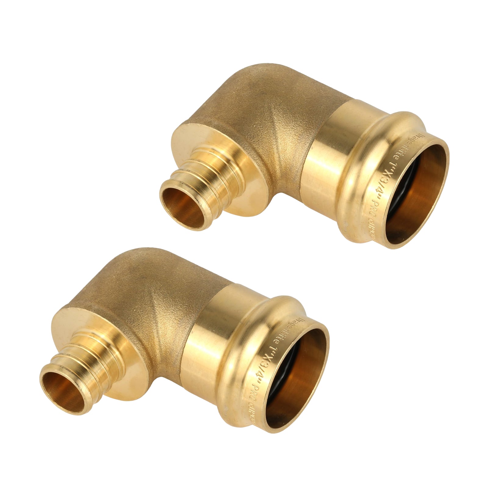 Press x PEX Crimp Brass Elbow (Lead Free) - Pick Size to Add