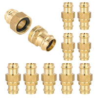 10-Pack 1-1/4" Copper Press Union, Brass