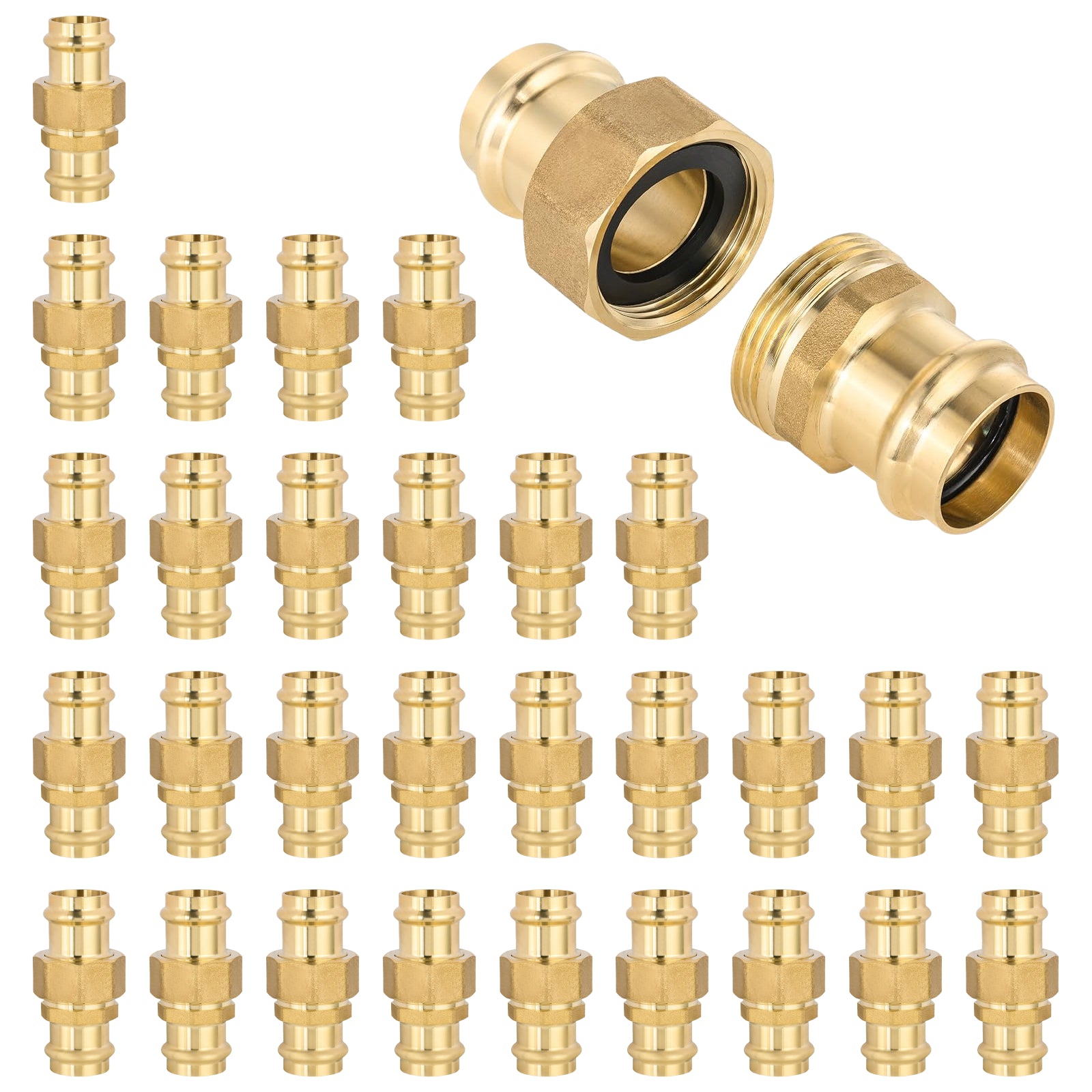 brass press union pick size to add 8