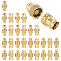 30-Pack 1/2" Copper Press Union, Brass