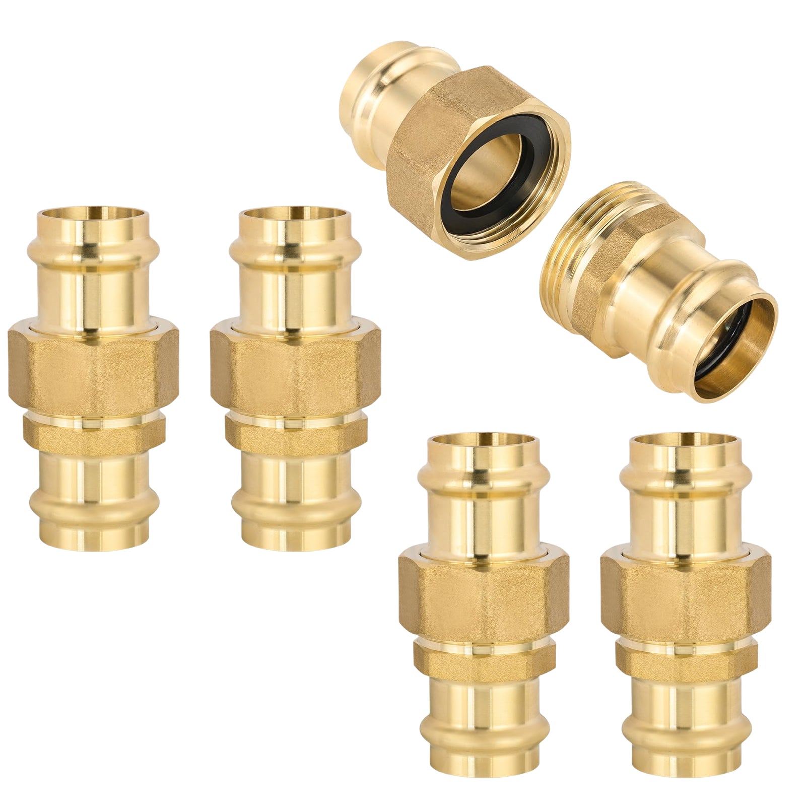 brass press union pick size to add 5