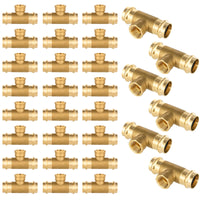 30-Pack 3/4" Copper Press x Press x Female Thread Brass Tee (Lead Free)