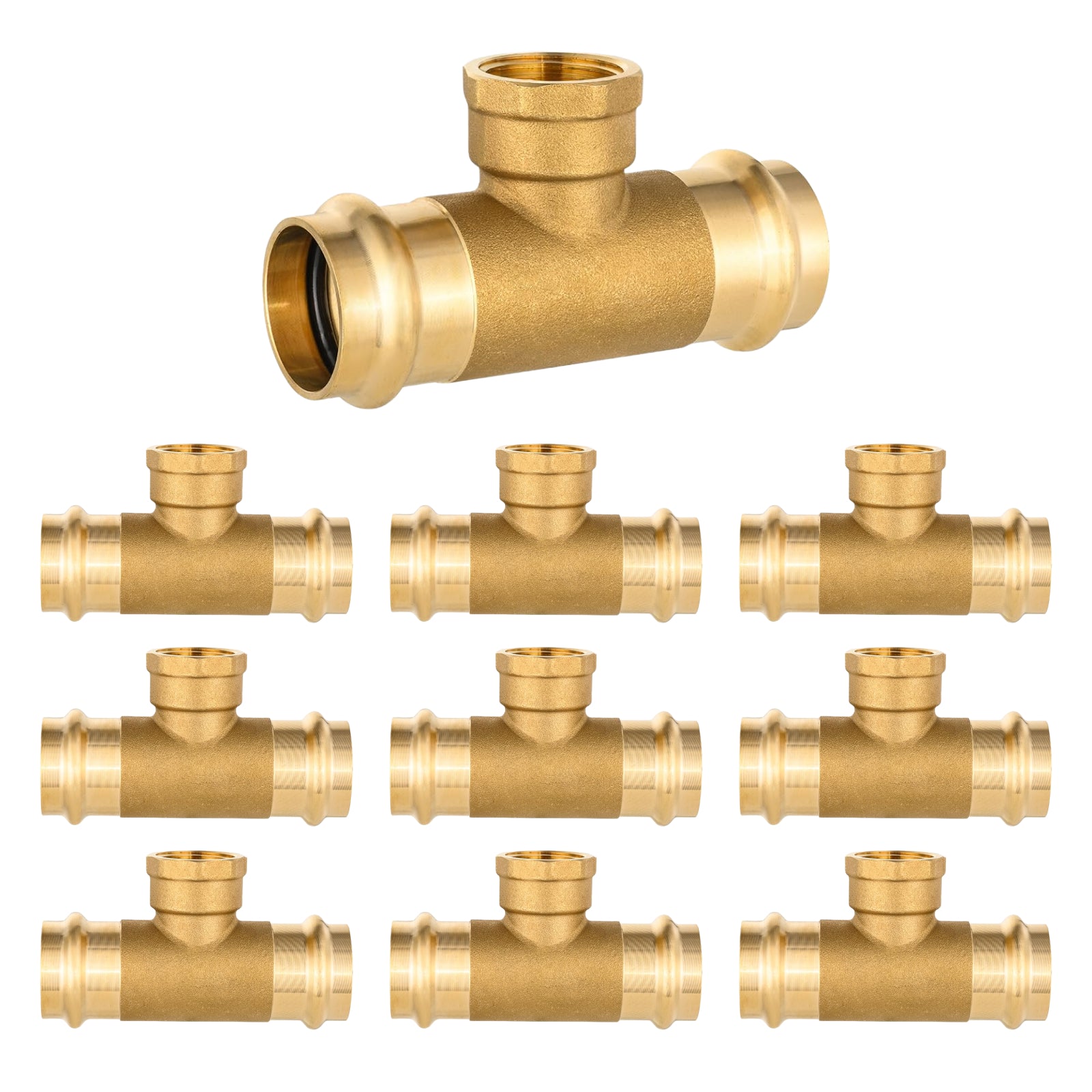 brass press x press x female thread tee lead free pick size to add 1 6