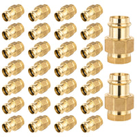 30-Pack 1" Copper Press Union x Female Brass Adapter (Lead Free)