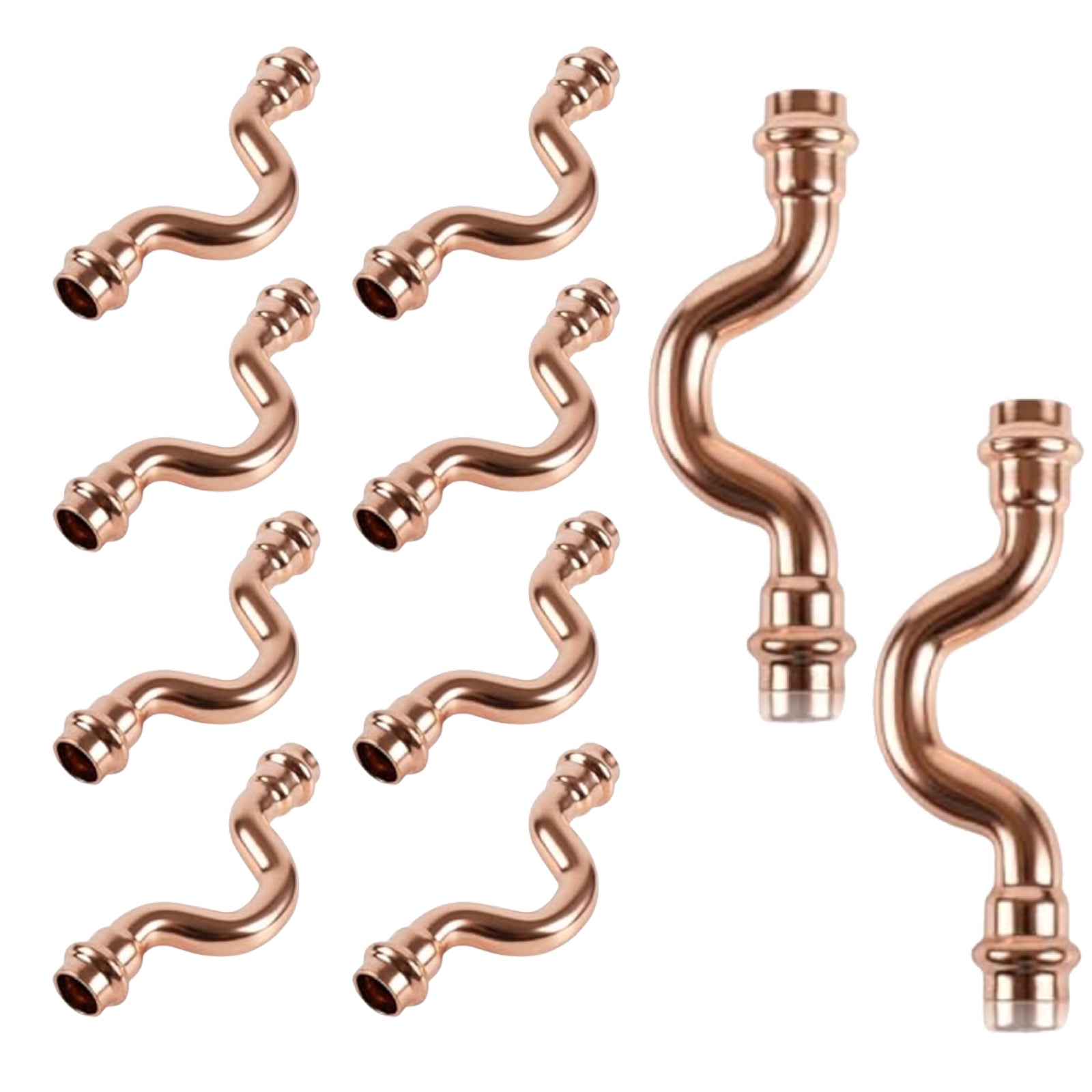Press Copper Crossover Coupling - Pick Size to Add