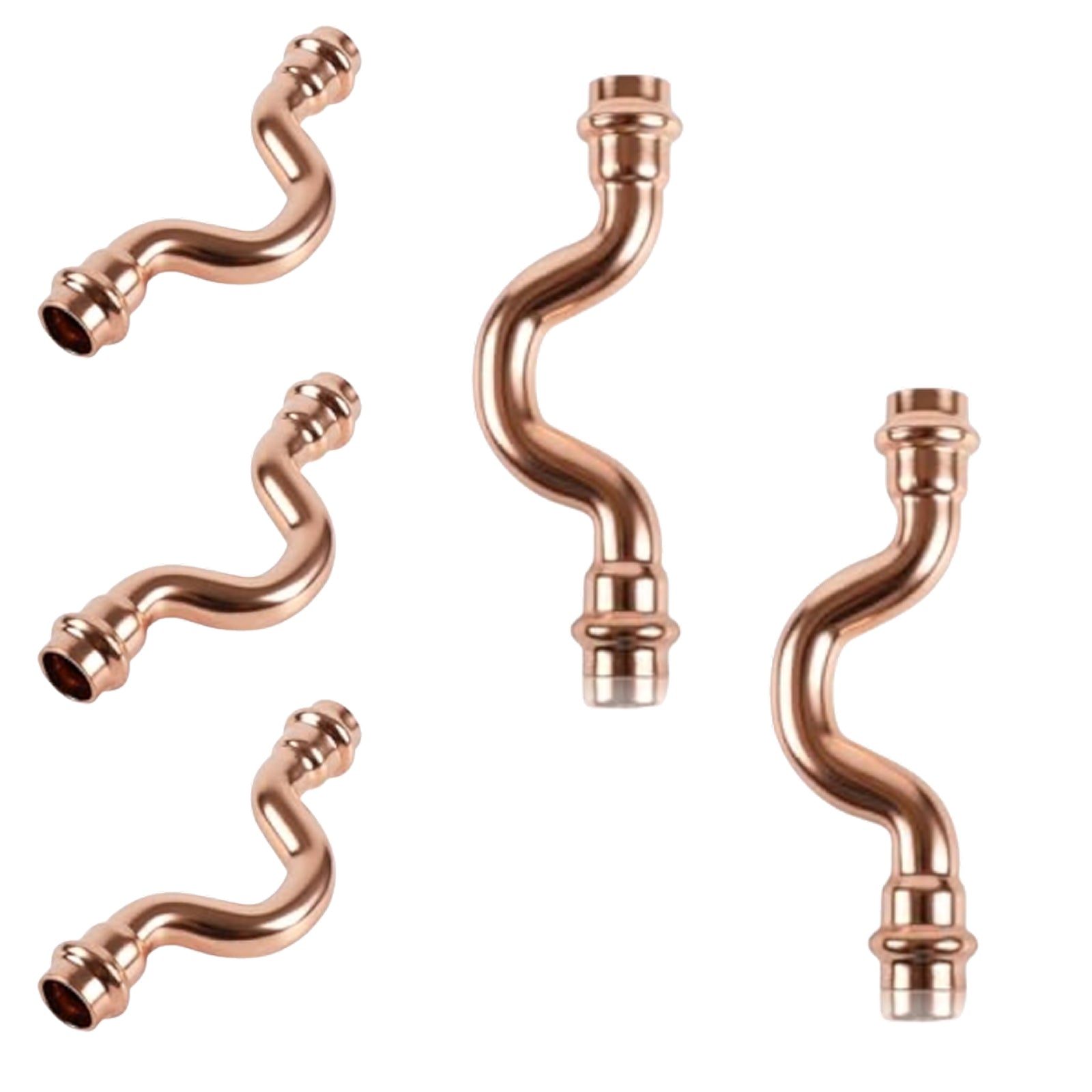 Press Copper Crossover Coupling - Pick Size to Add