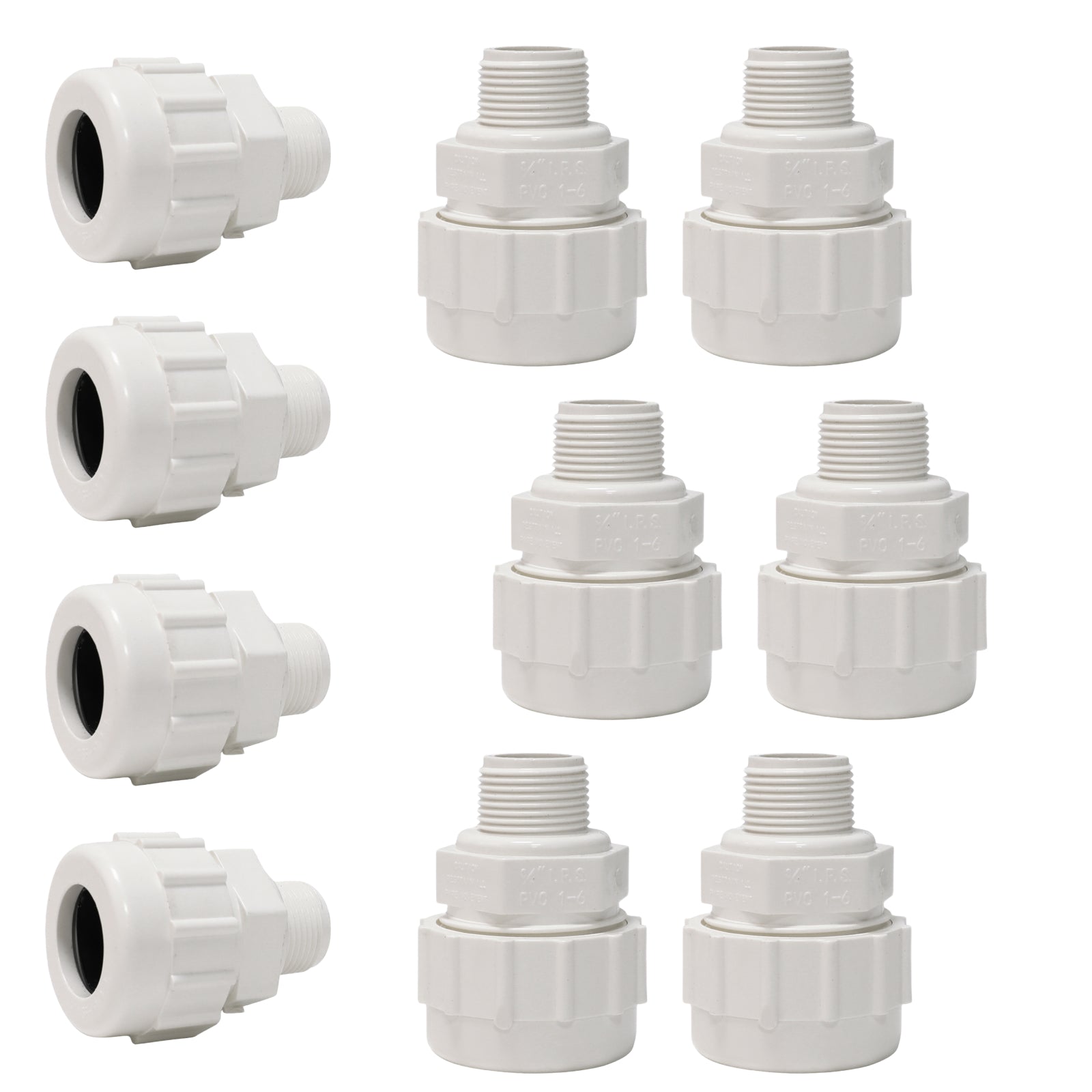 PVC SCH 40 Compression Male Adapter w/Gasket - Pick Size to Add