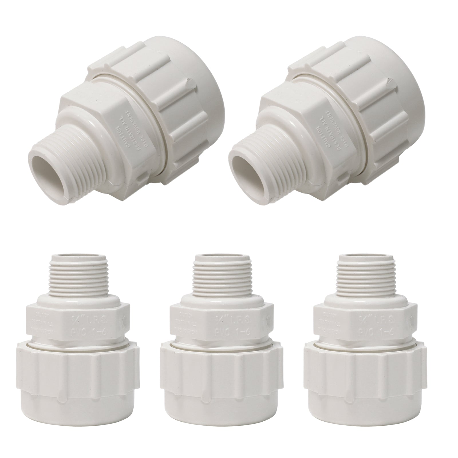 PVC SCH 40 Compression Male Adapter w/Gasket - Pick Size to Add