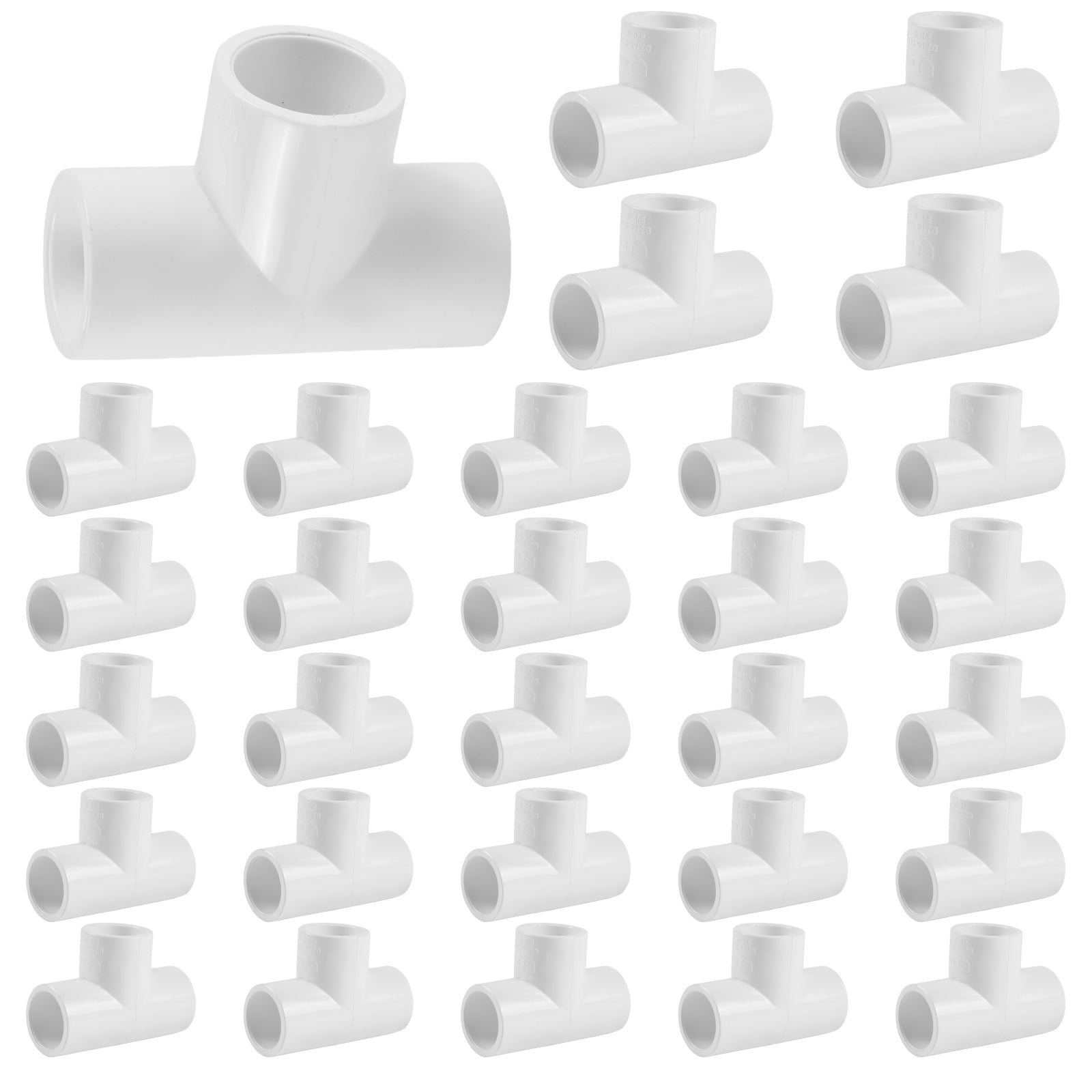 pvc sch 40 pvc tee pick size to add 9