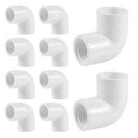 10-Pack 1-1/2" PVC SCH 40 Elbow (SOCx FIPT)