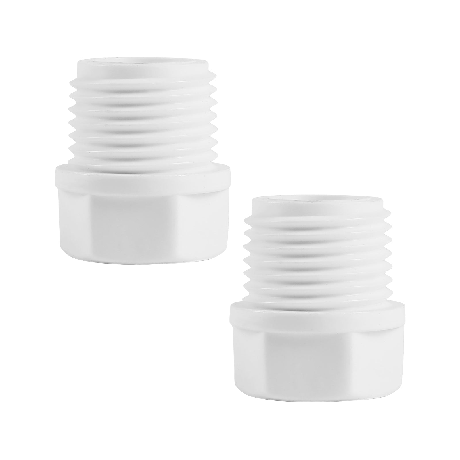 pvc sch 40 male thread plug pick size to add 7