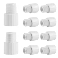 10-Pack 1-1/4" PVC SCH 40 Male Adapter Fittings (SOCx MIPT)