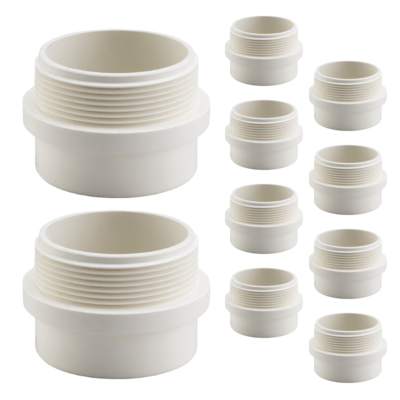 pvc dwv male trap adapter spigot x mipt pick size to add 2