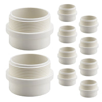 10-Pack 4" PVC DWV Male Trap Adapter (Spigot x MIPT)