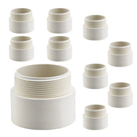 10-Pack 1-1/2" PVC DWV Male Trap Adapter (MIPT x HUB)