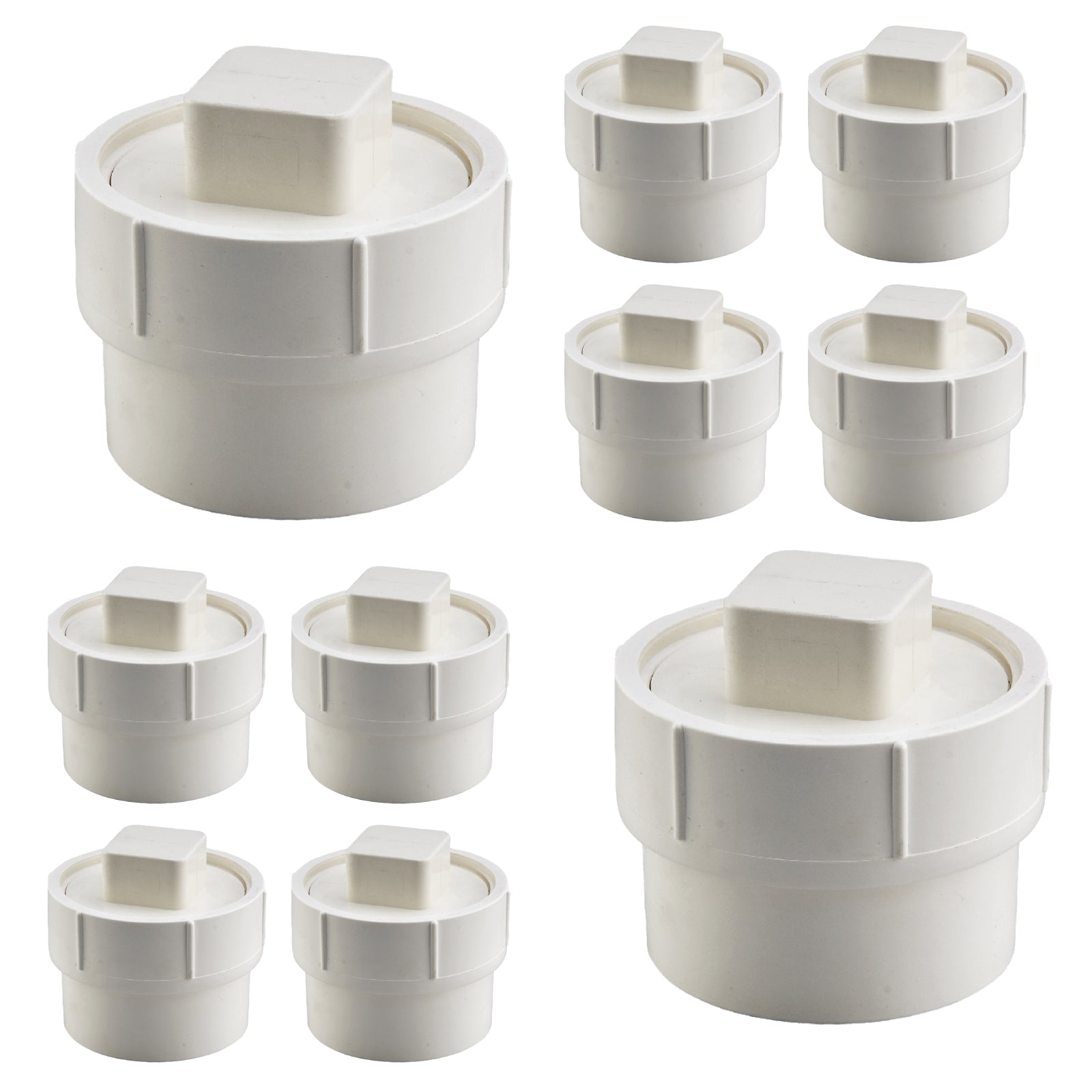 pvc dwv cleanout adapter w c o plug spg x fpt pick size to add 2