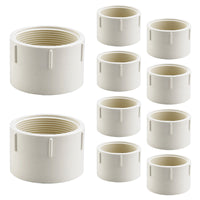 10-Pack 4" PVC DWV Cleanout Adapter (SPG x FPT)