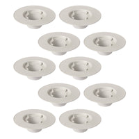 10-Pack 4" x 4" PVC DWV Closet Flange (HUB)