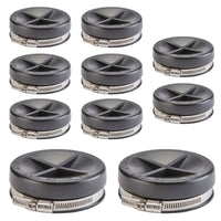 10-Pack 1-1/2" Flexible Rubber End Cap (Jim Cap)