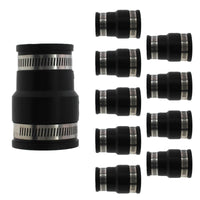 10-Pack 3" x 2" Flexible Rubber Coupling