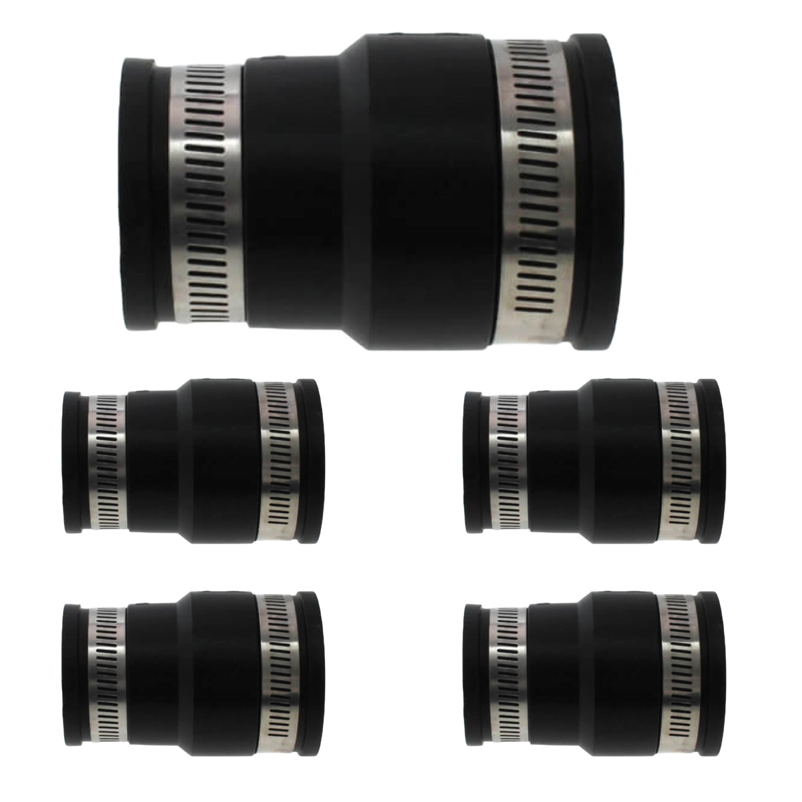 Flexible Rubber Reducing Coupling - Pick Size to Add
