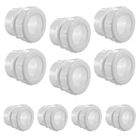 10-Pack 1-1/2" x 1-1/4" PVC DWV Male Trap Adapter/Plastic Nut & Washer (Spigot x Slip)