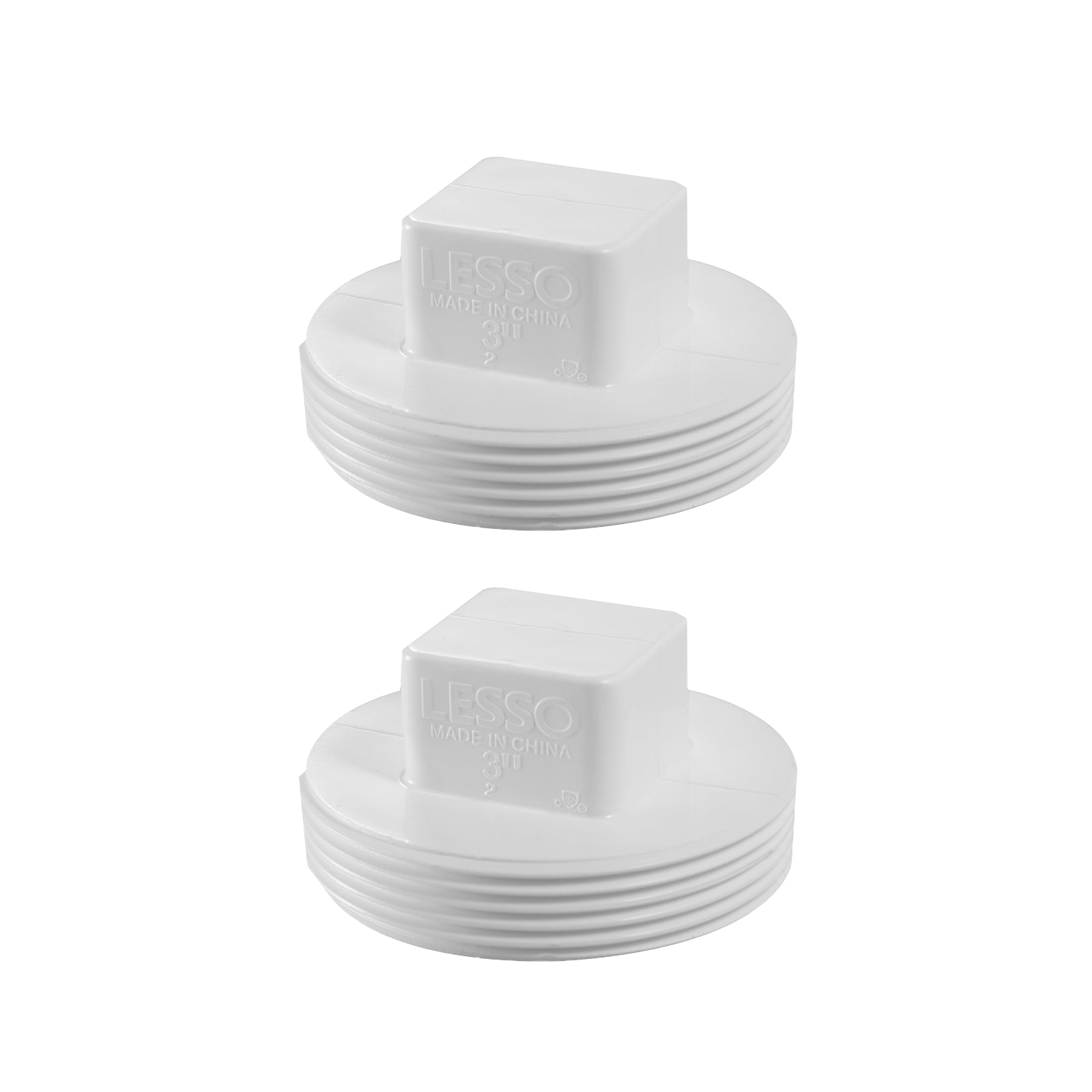 PVC DWV Cleanout MPT Plug - Pick Size to Add