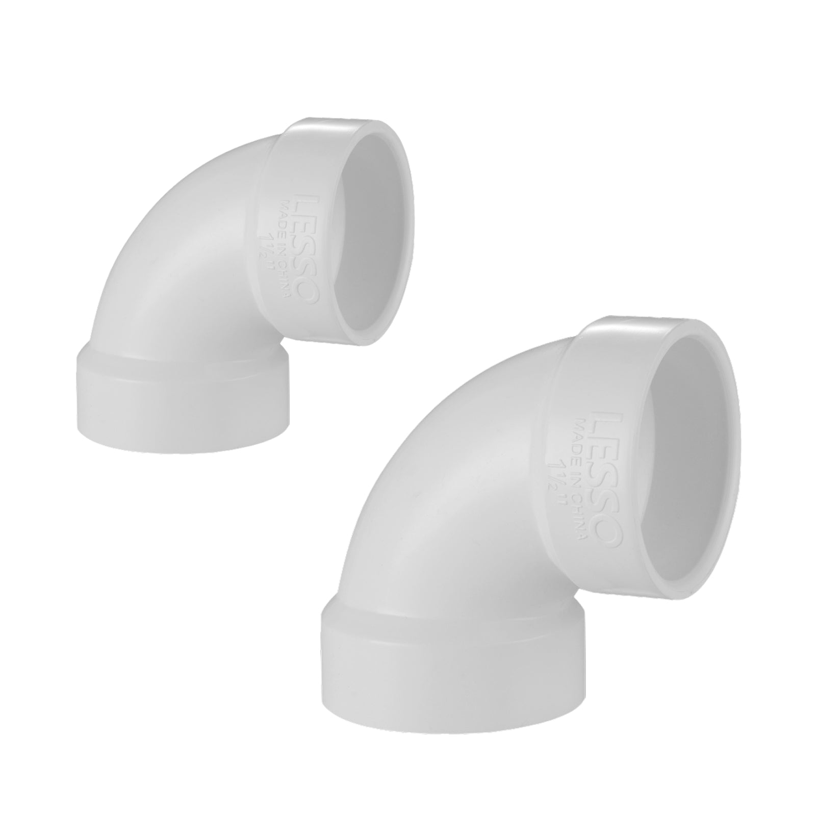 PVC DWV 1/4 Bend Short Turn Elbows H x H (90°) - Pick Size to Add
