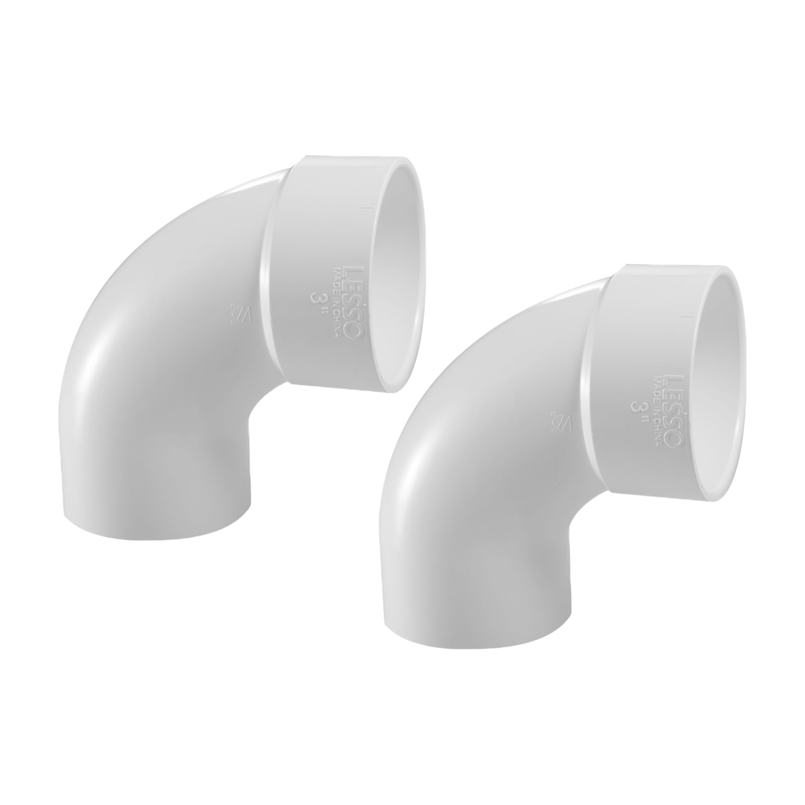 PVC DWV 90° Street Elbow (SPG x HUB) - Pick Size to Add