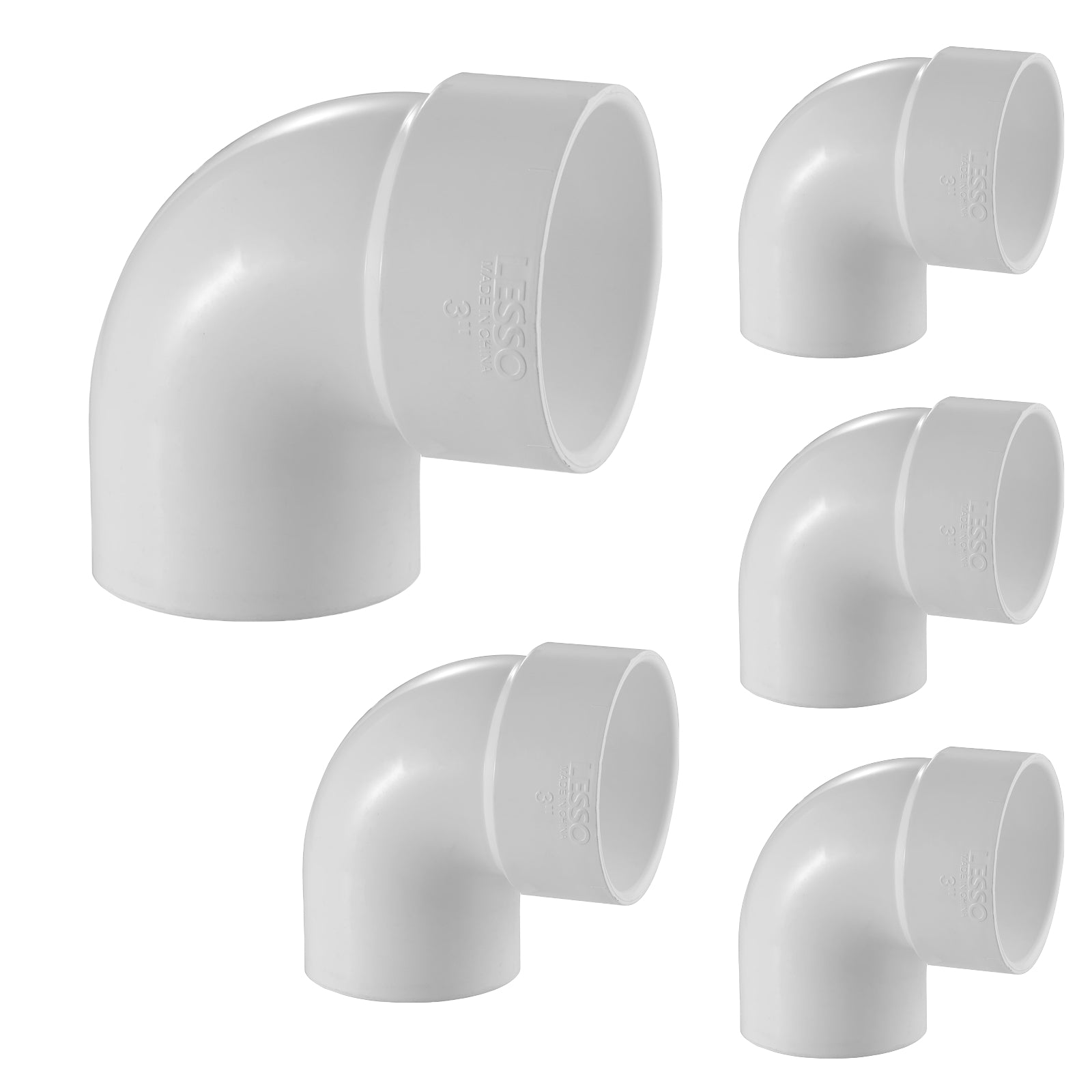 PVC DWV 90° Vent Street Elbow (SPG x H) - Pick Size to Add