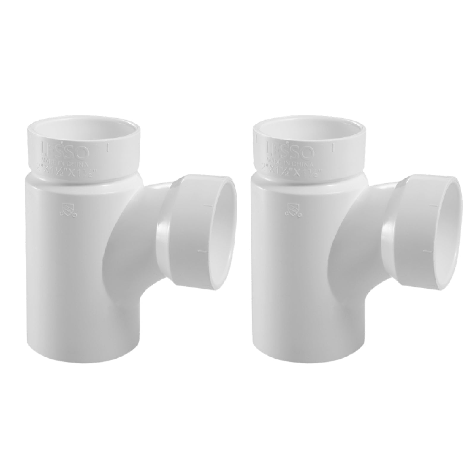 PVC DWV Reducing Street Sanitary Tees (SPG x H x H) - Pick Size to Add
