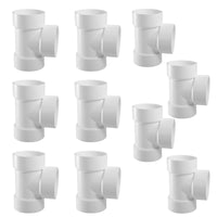 10-Pack 1-1/2" PVC DWV Vent Tee (All HUB)